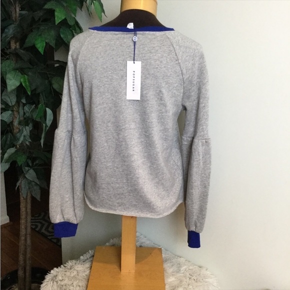 Pop Sugar Womans size small balloon sleeve sweatshirt NWT - Picture 5 of 16